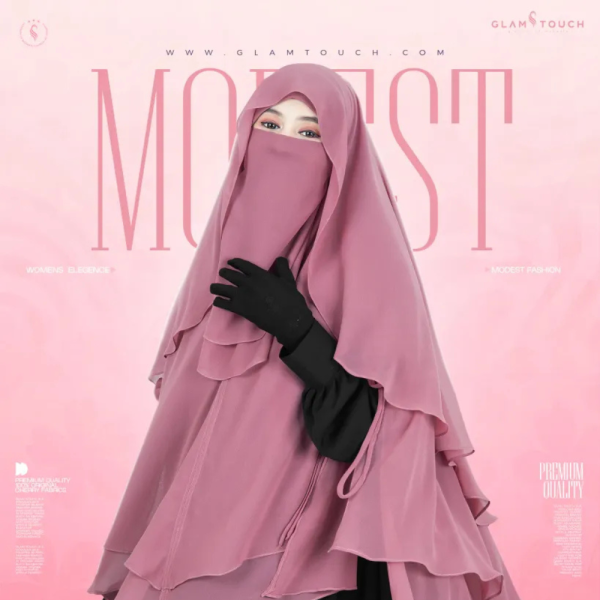 ABRU 3 LAYER HIJAB NIQAB SET | GT-1646